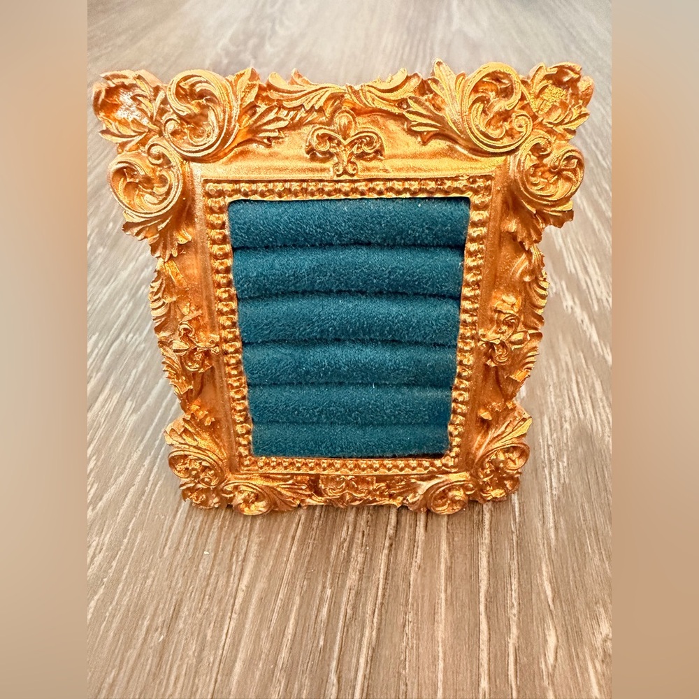 Vintage inspired Jewelry Display Frame with Ring Organizer Tray